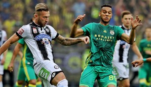 Peter Zulj im Dress von Sturm Graz gegen Fenerbahce