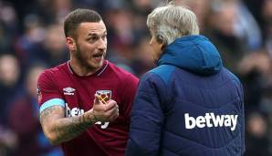 Marko Arnautovic bei West Ham United unten durch