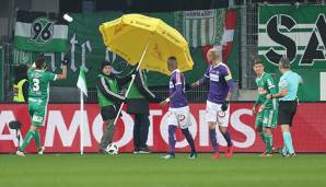 Neuerlich wurde das Derby von den Fans gestört