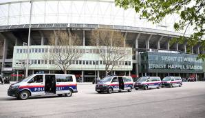 Die Polizei hatte wieder einige Arbeit beim Wiener Derby