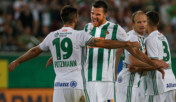 SK Rapid Wien durfte gegen Slovan jubeln