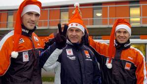 Mario Tokic mit Walter Schachner am GAK-Trainingsgelände.