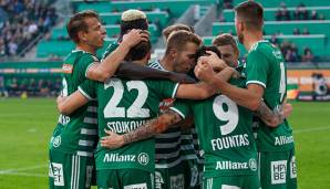 SK Rapid Wien jubelt