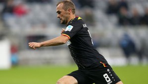 Erwin Hoffer erzielte in 21 Liga-Spielen zwei Tore für den KSC