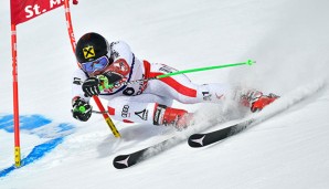 Marcel Hirscher knallte eine Bestzeit in den Schnee