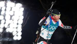 Simon Eder wurde bei der Biathlon-Verfolung 14.