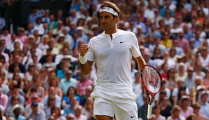 Roger Federer steht im Finale von Wimbledon