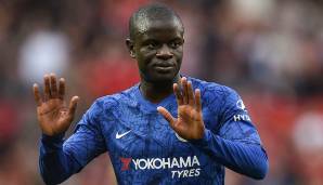 Platz 3 - N'GOLO KANTE (FC Chelsea, ZDM): 89.