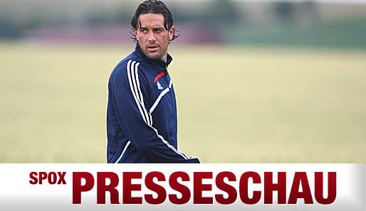 Luca Toni muss Kondition bolzen. Ein Platz in der Startelf scheint derzeit in weiter Ferne.