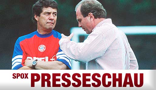 Otto Rehhagel (l.) und die Bayern - das ging nicht lange gut. Heute bereuen das die Bosse.