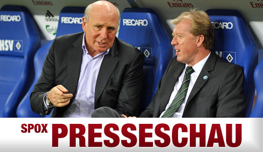 Dieter Hoeneß (l.) ist seit Januar 2009 Manager beim VfL Wolfsburg