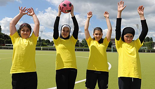 Die Mädels der Vineta-Grundschule nahmen mit Begeisterung am "Intergation durch Sport"-Turnier teil