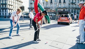 Jonas Reckermann und Co. spielten in Mailand eine Runde Urban Golf