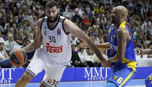 Ioannis Bourousis (l.) gewann mit Real vergangene Saison die Turkish Airlines Euroleague