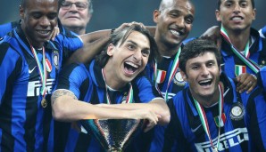 Mit den Nerazzurri konnte Ibrahimovic in drei Jahren drei Mal den Scudetto gewinnen. Ausnahmsweise mit der Trikotnummer 8