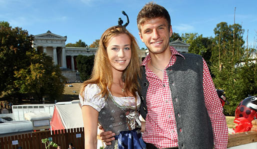 Thomas Müller ist seit November 2009 mit seiner Lisa verheiratet