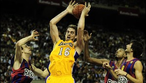 Beim letzten NBA-Europa-Duell gewann der FC Barcelona mit 92:88 gegen die L.A. Lakers