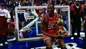 Platz 18: MICHAEL JORDAN - 28 Triple-Doubles in 1.072 Spielen - Bulls, Wizards