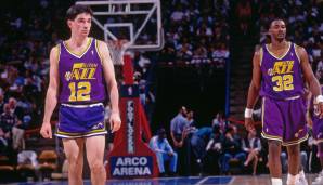 Platz 1: JOHN STOCKTON - 15.806 Assists in 1.300 Spielen - Utah Jazz