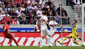 1. Spieltag: Das erste Spiel unter Trainer Zorniger verspricht tollen Offensivfußball, am Ende nutzt aber nur Köln seine Möglichkeiten. Die Schwaben verlieren mit 1:3