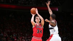 Platz 12: Mike Dunleavy - 8 Dreier (bei 10 Versuchen) - Bulls vs. Wizards 2014, Game 3