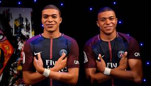 Platz 3 - 135 Millionen Euro: Kylian Mbappe im Sommer 2018 von der AS Monaco zu Paris Saint-Germain (zuvor spielte er per Leihe bei PSG).