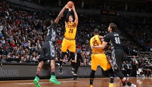 Platz 5: Kyle Korver spielte für die Hawks Three-and-D in Perfektion, neuerdings tut er selbiges bei den Cavs. Mit der ersten Komponente war er schon 2.026 Mal erfolgreich (Stand: 14.03.2017)