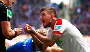 Platz 3: Konstantinos Stafylidis (FC Augsburg), 44 Einwürfe zum Gegner