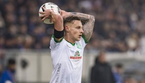 Platz 7: Robert Bauer (Werder Bremen), 33 Einwürfe zum Gegner