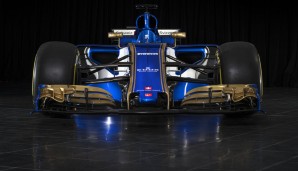 Das Gelb von Felipe Nasrs Sponsor ist verschwunden, Pascal Wehrlein ersetzt den Brasilianer. Dafür gibt es Gold und Weiß am ganzen Auto. Die Edelfarbe hat einen Grund