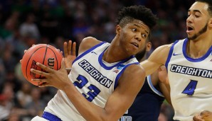 Justin Patton (C): 12,9 Punkte, 6,1 Rebounds und 1,2 Assists für Creighton