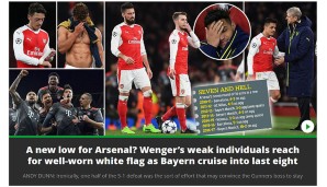 Der Mirror sieht - "ironischerweise" sogar die Verbesserungen in Durchgang eins, die Wenger zu einem Verbleib bewegen könnten