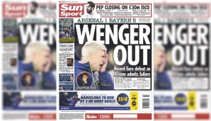 WENGER OUT - Die Sun Sport gibt ein klares Statement ab ... auch hier wird Sanchez aufgegriffen