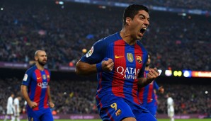 Platz 37: Luis Suarez (FC Barcelona), Großchancen: 26, Quote: 53,85 Prozent - Tore insgesamt: 22