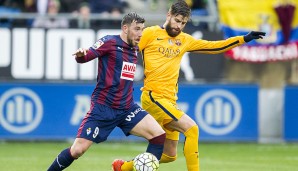 Platz 9: Sergi Enrich (SD Eibar), Großchancen: 9, Quote: 66,67 Prozent - Tore insgesamt: 10