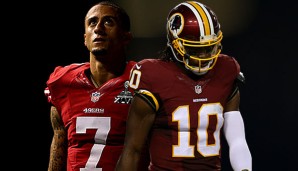 Zwei einstige Shooting-Stars - heute gefallene Quarterbacks. Colin Kaepernick und Robert Griffin III. eroberten die NFL im Sturm, inzwischen aber sind beide ohne Team. Das Interesse hält sich in Grenzen, wie sieht die Zukunft für die beiden QBs aus?