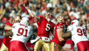 8. Jeff Garcia (1994) - 125 Spiele, 25.537 Yards, 161 TD, 83 INT (Calgary Stampeders, 49ers, Browns, Lions, Eagles, Buccaneers, Raiders, Eagles, Omaha Nighthawks, Texans)