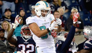 Tight Ends, SITS: Jordan Cameron, Miami Dolphins (@Patriots): New Englands Defense ließ zum Auftakt in Arizona bereits eindrucksvoll die Muskeln spielen - Cameron wird wohl weder gegen diese Secondary, noch gegen die Linebacker viel Land sehen