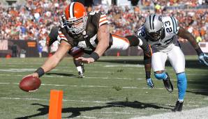 Madden 2012: Peyton Hillis überraschte 2010: Dem Ex-FB gelangen 1.177 Rushing- und 477 Receiving-Yards, Madden war all-in. Doch 2011 folgten Vertrags-Streitereien und Verletzungen. Nach der Saison entließen ihn die Browns.