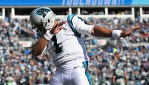 Platz 13: Cam Newton - "Nur" Rang 13 für den MVP. Die Beliebheit bei den Panthers-Fans muss sich der Quarterback mit Kuechly teilen