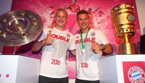 Sebastian Rode und Joshua Kimmich hat der Auftritt offenbar gefallen