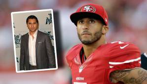 Eine gesprochene Alliteration: Cliff Curtis Colin Kaepernick. Schauspieler trifft auf Quarterback.