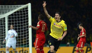 Robert Lewandowski ist mit drei Treffern an der Demütigung des Rekordmeisters maßgeblich beteiligt