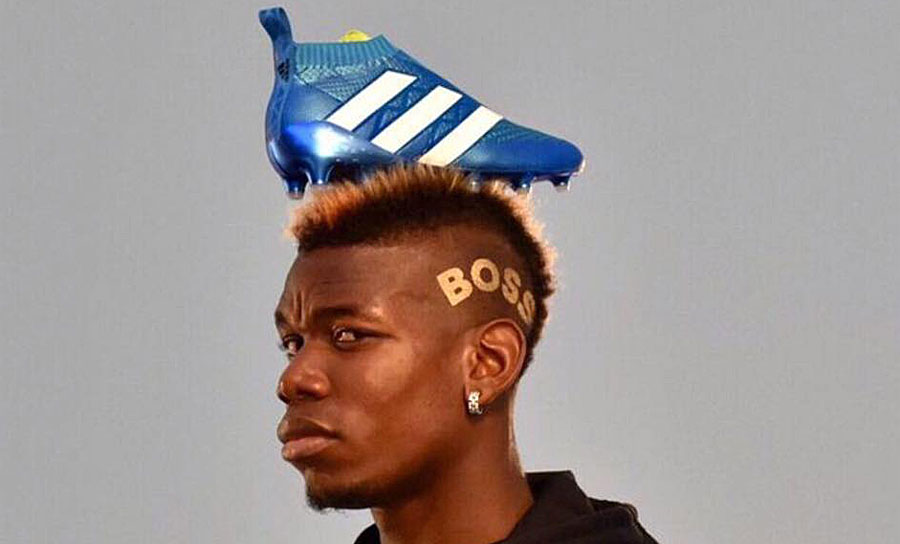 #Bosseveryone. Paul Pogba träg sein Lebensmotto auf dem Scheitel