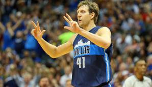 Platz 16: DIRK NOWITZKI - 3.663 Punkte in 145 Spielen - Dallas Mavericks