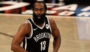 Platz 21: JAMES HARDEN - 3.414 Punkte in 149 Spielen - Oklahoma City Thunder, Houston Rockets, Brooklyn Nets, Philadelphia 76ers (Stand: 4. Juni 2022)