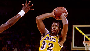 1989 und 1990 Magic Johnson (Los Angeles Lakers)