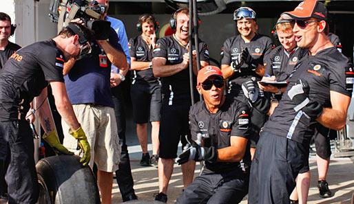 Die Engländer Lewis Hamilton und Jenson Button hatten in Silverstone Heimspiel