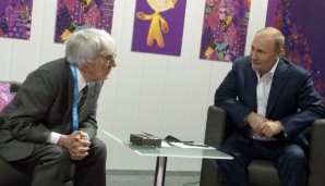 Bernie Ecclestone (l.) und Russland Präsident Wladimir Putin verstehen sich blendend