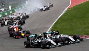 Lewis Hamilton lag nach dem Start hinter Sebastian Vettel, drehte den Spieß aber um